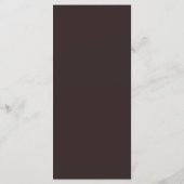 Espresso Bruin Old Money Suite Menu (Achterkant)