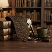 Espresso Bruine Renaissance Lattice Jacquard Stropdas