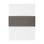 Espresso Bruine Script Klassieke Minimalistische T Uitnodigingen Wikkel (Achterkant Voorbeeld)