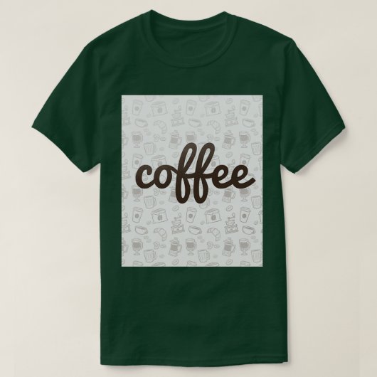 Espresso Caf Latte Cappuccino Macchiato Coffee T-shirt (Design voorkant)