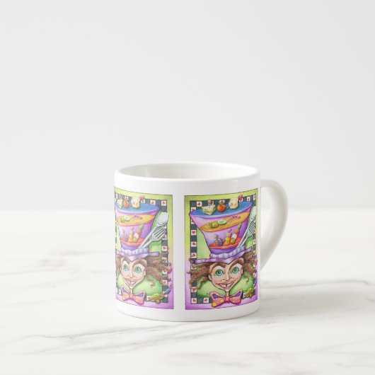 ESPRESSO & CHINA CUPS - DE GEKKE PLATTER KOP (Voorkant rechts)