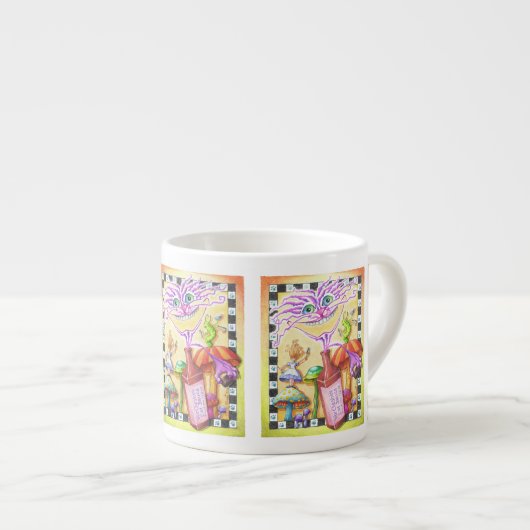 ESPRESSO & CHINA CUPS - De WorCHESHIRE CAT Espresso Kop (Voorkant rechts)