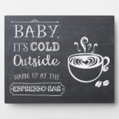 Espresso Coffee Bar Fotoplaat (Voorkant)