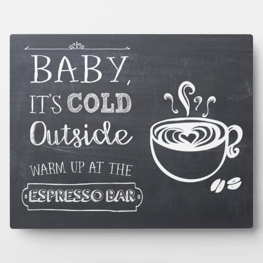 Espresso Coffee Bar Fotoplaat (Voorkant)
