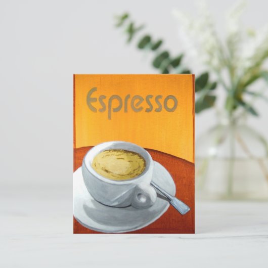  Espresso Coffee Briefkaart (Staand voorkant)