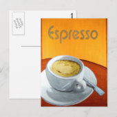  Espresso Coffee Briefkaart (Voorkant / Achterkant)