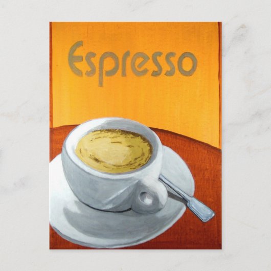  Espresso Coffee Briefkaart (Voorkant)