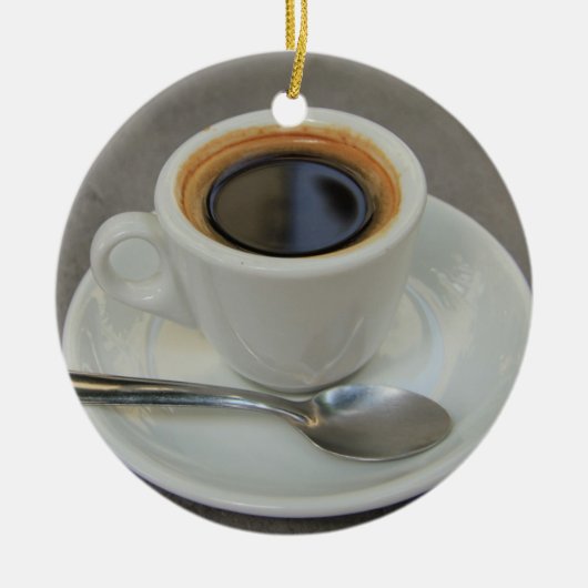 Espresso coffeesbristmas Ornament (Voorkant)