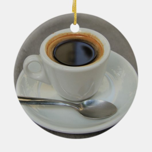 Espresso coffeesbristmas Ornament (Achterkant)