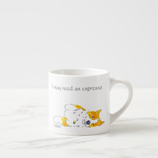 Espresso Corgi Kop (Rechts)