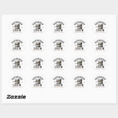 ☕ Espresso Crew Coffee Bar Personeelslogo ☕ Ronde Sticker (Vel)