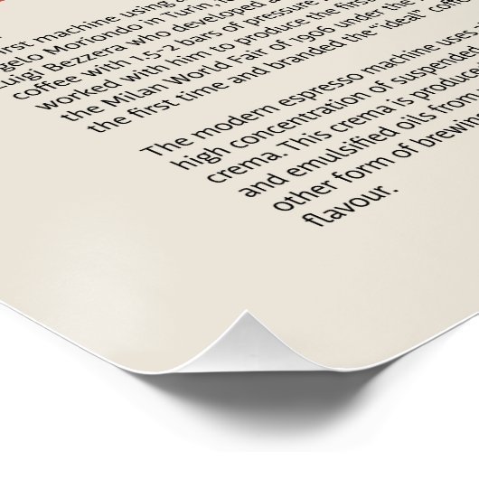Espresso Cup Coffee Poster (Hoek)