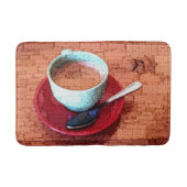 Espresso Cup en Lepel Woordwolk Badmat (Voorkant)