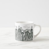 Espresso Cup met Calming Mountain Uitzicht Kop (Rechts)