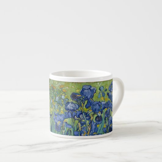 Espresso Cup met Van Gogh's Irises Espresso Kop (Voorkant rechts)