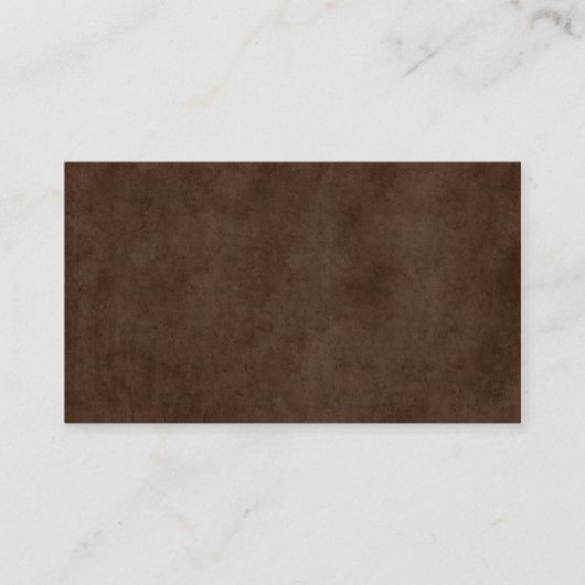  Espresso Dark Brown Antiek Paper Sjabloon Visitekaartje (Voorkant)