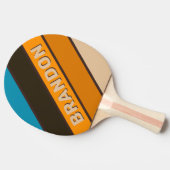Espresso Drift Bold Gestreept met Naam Tafeltennisbatje (Zijkant)