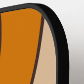 Espresso Drift Circle Stripe met Naam Pickleball Paddle (Links Detail)