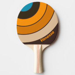 Espresso Drift Circle Stripe met naam Tafeltennisbatje