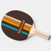 Espresso Drift Pin Gestreept met Naam Tafeltennisbatje (Zijkant)