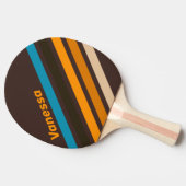 Espresso Drift Schuin Strepen met Naam Tafeltennisbatje (Zijkant)