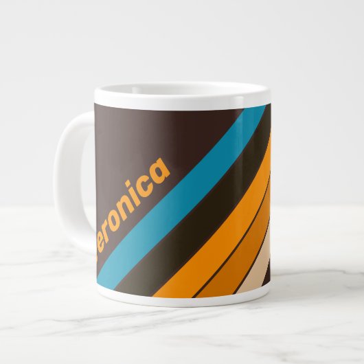 Espresso Drift Strepen met Naam Grote Koffiekop (Links)