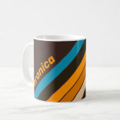 Espresso Drift Strepen met Naam Koffiemok (Voorkant links)