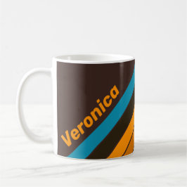 Espresso Drift Strepen met Naam Koffiemok