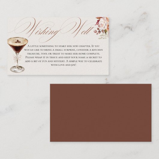 Espresso een klein beetje dichterbij wensen goed b informatiekaartje (Voorkant / Achterkant)