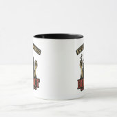 Espresso Empress Burnout Vintage Illustration Mug Mok (Midden)