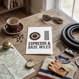 Espresso en Base Miles Fiets Caféliefhebber Kaart