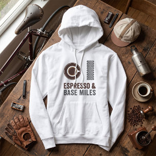 Espresso en Base Miles Fiets Coffee Liefhebber Hoodie
