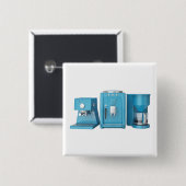 Espresso- en filterkoffiemachines vierkante button 5,1 cm (Voorkant /achterkant)