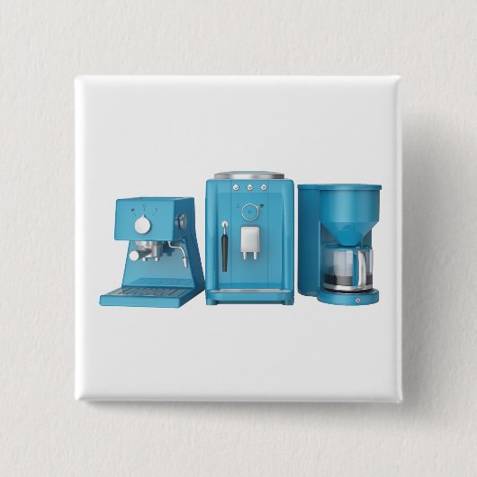 Espresso- en filterkoffiemachines vierkante button 5,1 cm (Voorkant)