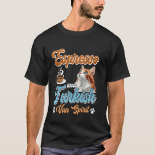 ESPRESSO EN TURKSE VAN SPIRIT Cat Daddy Coffee L T-shirt