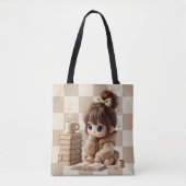 Espresso Girl Tote Bag (Voorkant)
