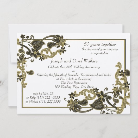 Espresso Gouden Foto Kaart (Achterkant)