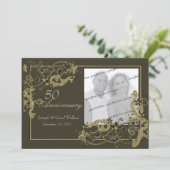 Espresso Gouden Foto Kaart (Staand voorkant)