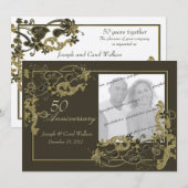 Espresso Gouden Foto Kaart (Voorkant / Achterkant)