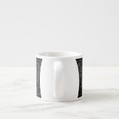 Espresso/Grijs/Zwart Paisley/Specialty Mok (Achterkant)