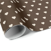 Espresso Hartstippen Cadeaupapier (Rol Hoek)
