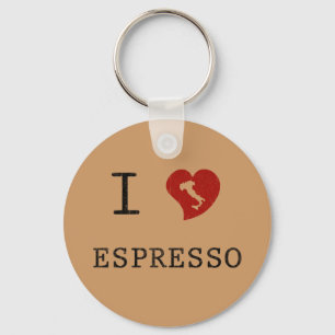 Espresso houdt van I Love Espresso Sleutelhanger