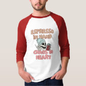 Espresso in de hand, chaos in het hart t-shirt (Voorkant)