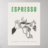 Espresso Italiaanse koffie Poster (Voorkant)