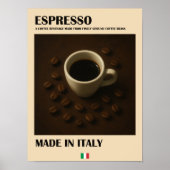 Espresso Italiaanse koffiebar Keuken Wandkunst Poster (Voorkant)