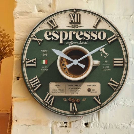 Espresso Italian Coffee Bar Kitchen Decor Grote Klok