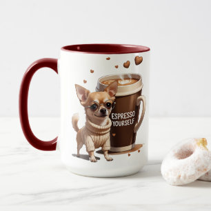 Espresso jezelf – Coffee Chihuahua Editie Mok