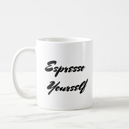 Espresso Jezelf - Coffee Pun Mok (Links)