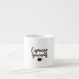 Espresso jezelf Funny Coffee Citaat Typografie Kop