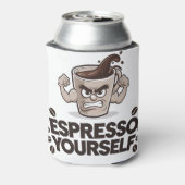 Espresso Jezelf - Grappig Koffie Liefhebber Design Blikjeskoeler (Blikje Achterkant)